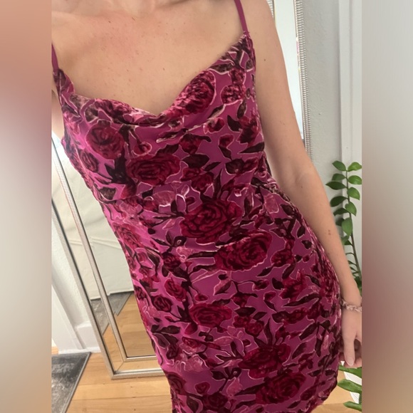 Velvet Roses Mini Dress - Picture 2 of 6